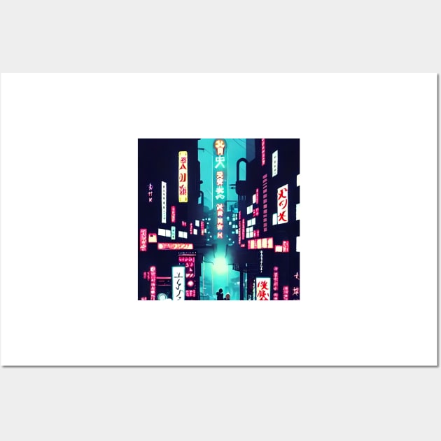 Tokyo Anime - Neon Night Lights - Capital of Japan Wall Art by Trendy-Now